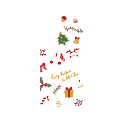 犀牛盾Clear Case手機殼 - Samsung Galaxy S25 Plus - 【聯名設計款】 - 懶散兔與啾先生 Lazy Rabbit and Mr.Chu - About Christmas