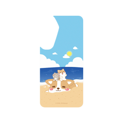 犀牛盾Clear Case手機殼 - Samsung Galaxy S25 Plus - 【聯名設計款】 - 柴語錄 Shiba Says - 沙灘上的龐然大物