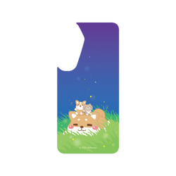 犀牛盾Clear Case (MagSafe 兼容)手機殼 - Samsung Galaxy S25 Plus - 【聯名設計款】 - 柴語錄 Shiba Says - 頹在草地上的廢柴