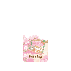 犀牛盾Clear Case手機殼 - Samsung Galaxy S25 Plus - 【聯名設計款】 - 柴語錄 Shiba Says - 櫻花鞦韆