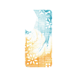 犀牛盾Clear Case (MagSafe 兼容)手機殼 - Samsung Galaxy S25 Plus - 【聯名設計款】 - 花生騷 WasangShow - 海人圖騰沙色款
