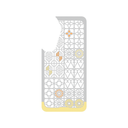 Galaxy S25 Plus Clear Case (MagSafe 兼容)  老屋顏 台灣經典鐵窗花 - 南