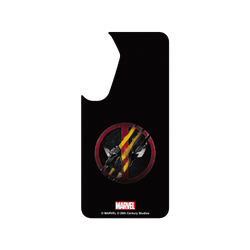 Samsung Galaxy S25 Plus 犀牛盾Clear Case (MagSafe 兼容)聯名設計款透明手機殼 迪士尼-漫威 Marvel - 死侍與金鋼狼-Logo