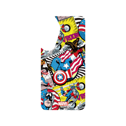 犀牛盾Clear Case手機殼 - Samsung Galaxy S25 Plus - 【聯名設計款】 - 迪士尼-漫威 Marvel - 美國隊長-漫畫風格