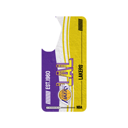 犀牛盾Clear Case (MagSafe 兼容)手機殼 - Samsung Galaxy S25 Plus - 【聯名設計款】 - NBA - 復古球員卡-洛杉磯湖人 L.A. Lakers - Vintage Card