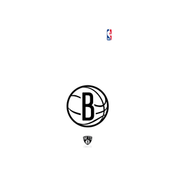 Galaxy S25 Plus Clear Case (MagSafe 兼容)  NBA B&W-布魯克林籃網 Brooklyn Nets B&W - Light