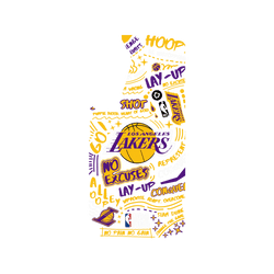 Galaxy S25 Plus Clear Case (MagSafe 兼容)  NBA 塗鴉系列-洛杉磯湖人 L.A. Lakers - Graffiti