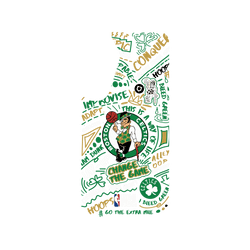 Galaxy S25 Plus Clear Case (MagSafe 兼容)  NBA 塗鴉系列-波士頓塞爾提克 Boston Celtics - Graffiti