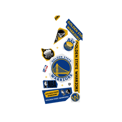 Galaxy S25 Plus Clear Case (MagSafe 兼容)  NBA 拼貼系列-金州勇士 Golden State Warriors - Collage