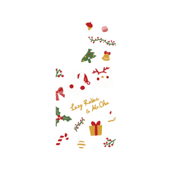 犀牛盾Clear Case手機殼 - Samsung Galaxy S25 Ultra - 【聯名設計款】 - 懶散兔與啾先生 Lazy Rabbit and Mr.Chu - About Christmas