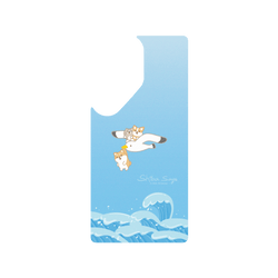 犀牛盾Clear Case (MagSafe 兼容)手機殼 - Samsung Galaxy S25 Ultra - 【聯名設計款】 - 柴語錄 Shiba Says - 海浪版
