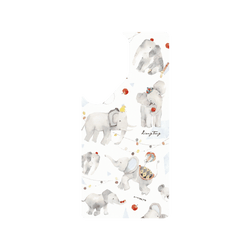 犀牛盾Clear Case (MagSafe 兼容)手機殼 - Samsung Galaxy S25 Ultra - 【聯名設計款】 - 涼丰 LiangFeng - 灰色大象