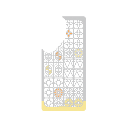 Galaxy S25 Ultra Clear Case (MagSafe 兼容)  老屋顏 台灣經典鐵窗花 - 南