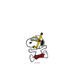 犀牛盾Clear Case手機殼 - Samsung Galaxy S25 Ultra - 【聯名設計款】 - Snoopy 史努比 - 潛水趣