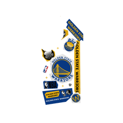 Galaxy S25 Ultra Clear Case (MagSafe 兼容)  NBA 拼貼系列-金州勇士 Golden State Warriors - Collage