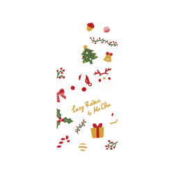 犀牛盾JellyTint手機殼 - Samsung Galaxy A56 - 【聯名設計款】 - 懶散兔與啾先生 Lazy Rabbit and Mr.Chu - About Christmas
