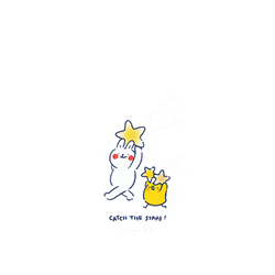 犀牛盾JellyTint手機殼 - Samsung Galaxy A56 - 【聯名設計款】 - 懶散兔與啾先生 Lazy Rabbit and Mr.Chu - 星星快遞