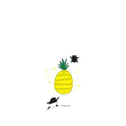 犀牛盾JellyTint手機殼 - Samsung Galaxy A56 - 【聯名設計款】 - 馬來貘 Laimo - Pineapple