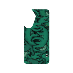 犀牛盾Clear Case手機殼 - Samsung Galaxy A56 - 【聯名設計款】 - 怪奇事物所 Incrediville - 肥尾鱷魚密集恐懼症
