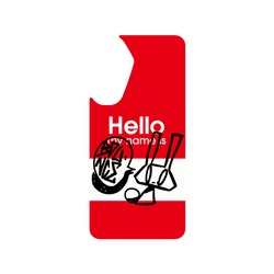 犀牛盾Clear Case (MagSafe 兼容)手機殼 - Samsung Galaxy A56 - 【聯名設計款】 - BOUNCE - HELLO MY NAME IS BOUNCE