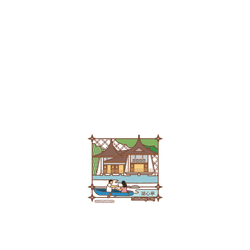 犀牛盾Clear Case (MagSafe 兼容)手機殼 - Samsung Galaxy A56 - 【聯名設計款】 - 老屋顏 Old House Face - 插畫旅行-湖心亭