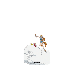犀牛盾Clear Case (MagSafe 兼容)手機殼 - Samsung Galaxy A56 - 【聯名設計款】 - 航海王 One Piece - 角色系列-雷雲宙斯與娜美