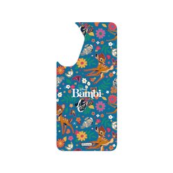 犀牛盾Clear Case (MagSafe 兼容)手機殼 - Samsung Galaxy A56 - 【聯名設計款】 - 迪士尼-經典系列 Disney Classics - 小鹿斑比 Bambi - Flower Pattern