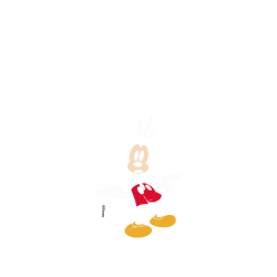 犀牛盾Clear Case (MagSafe 兼容)手機殼 - Samsung Galaxy A56 - 【聯名設計款】 - 迪士尼-米奇 Mickey - 黑標款-米奇只有彩色