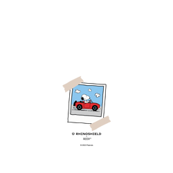 犀牛盾Clear Case (MagSafe 兼容)手機殼 - Samsung Galaxy A56 - 【聯名設計款】 - Snoopy 史努比 - 拍立得-一起去兜風