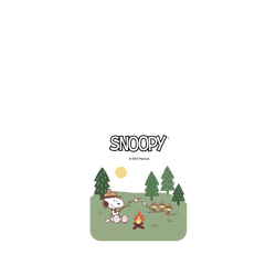 犀牛盾Clear Case (MagSafe 兼容)手機殼 - Samsung Galaxy A56 - 【聯名設計款】 - Snoopy 史努比 - 露營趣