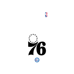 Galaxy A56 Clear Case (MagSafe 兼容)  NBA B&W-費城76人 Philadelphia 76ers B&W