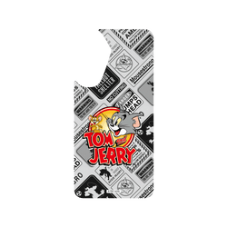 犀牛盾JellyTint手機殼 - Samsung Galaxy A56 - 【聯名設計款】 - 湯姆貓與傑利鼠 Tom and Jerry - 貼紙系列 - 復古LOGO
