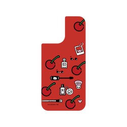 犀牛盾Clear Case (MagSafe 兼容 & 相機按鈕)防摔背蓋手機殼 - iPhone 17 - 【聯名設計款】 - 爽爽貓 Song Song Meow By SECOND - 櫻桃爽爽貓