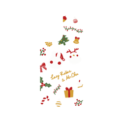 iPhone 17 Clear Case（相機按鈕）  懶散兔與啾先生 About Christmas
