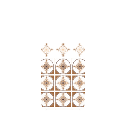 iPhone 17 Clear Case（相機按鈕）  老屋顏 Newtro印花磚 - 麻葉