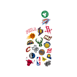 iPhone 17 Clear Case（MagSafe 兼容 & 相機按鈕）  NBA Mix Logos