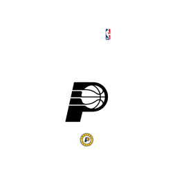 iPhone 17 Clear Case（MagSafe 兼容 & 相機按鈕）  NBA B&W-印第安納溜馬 Indiana Pacers B&W