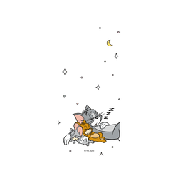 iPhone 17 Clear Case（相機按鈕）  Tom and Jerry 睡覺好夥伴