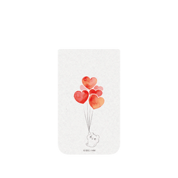 犀牛盾Clear Case (相機按鈕) 防摔背蓋手機殼 - iPhone Air - 【聯名設計款】 - 爽爽貓 Song Song Meow By SECOND - 愛心氣球