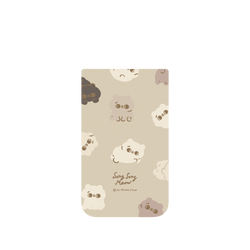 犀牛盾Clear Case (相機按鈕)  防摔背蓋手機殼 - iPhone Air - 【聯名設計款】 - 爽爽貓 Song Song Meow By SECOND - 爽爽棕