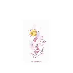 iPhone Air Clear Case（MagSafe 兼容 & 相機按鈕）  懶散兔與啾先生 金魚