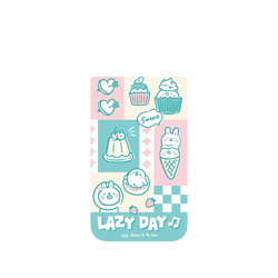 iPhone Air Clear Case（相機按鈕）  懶散兔與啾先生 粉嫩夏日