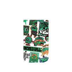 犀牛盾Clear Case（相機按鈕）防摔背蓋手機殼 - iPhone Air - 【聯名設計款】 - 怪奇事物所 Incrediville - V2怪奇貼紙簿