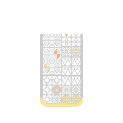 iPhone Air Clear Case（相機按鈕）  老屋顏 台灣經典鐵窗花 - 南