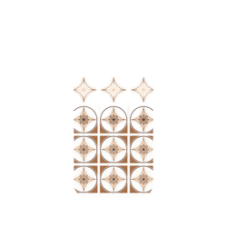 iPhone Air Clear Case（MagSafe 兼容 & 相機按鈕）  老屋顏 Newtro印花磚 - 麻葉