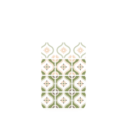 iPhone Air Clear Case（相機按鈕）  老屋顏 Newtro印花磚 - 雛菊