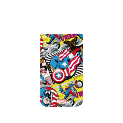犀牛盾Clear Case (相機按鈕)  防摔背蓋手機殼 - iPhone Air - 【聯名設計款】 - 迪士尼-漫威 Marvel - 美國隊長-漫畫風格
