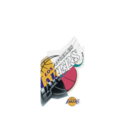 iPhone Air Clear Case（MagSafe 兼容 & 相機按鈕）  NBA 拼接系列-洛杉磯湖人 L.A. Lakers - Style Mix
