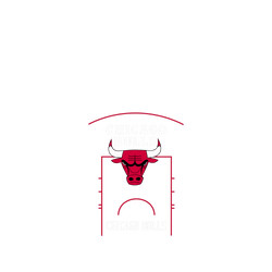 iPhone Air Clear Case（MagSafe 兼容 & 相機按鈕）  NBA 球場系列-芝加哥公牛 Chicago Bulls - Court