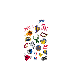 iPhone Air Clear Case（相機按鈕）  NBA Mix Logos